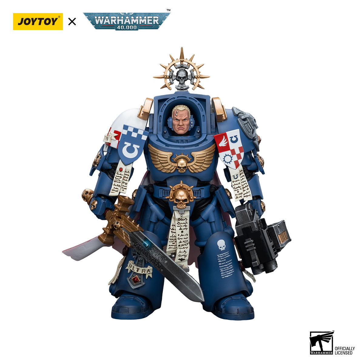 JOYTOY Action Figure 1/18 Ultramarines Terminator Captain Severus Agemman Model Birthday Gifts