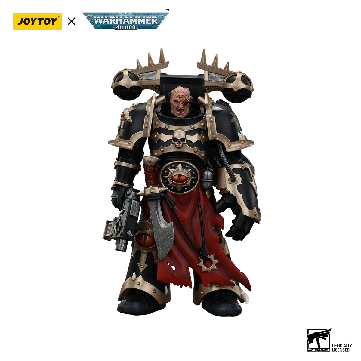 [IN STOCK]JOYTOY Warhammer 40K Action Figure 1/18 Chaos Space Marines Black Legion Chosen with Bolt Pistol and Power Fist