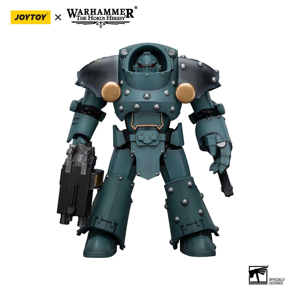 JOYTOY Action Figure 1/18 Sons Of Horus Tartaros Terminator Squad Terminator With Combi-Bolter And Chainfist Model Birthday Gifts 