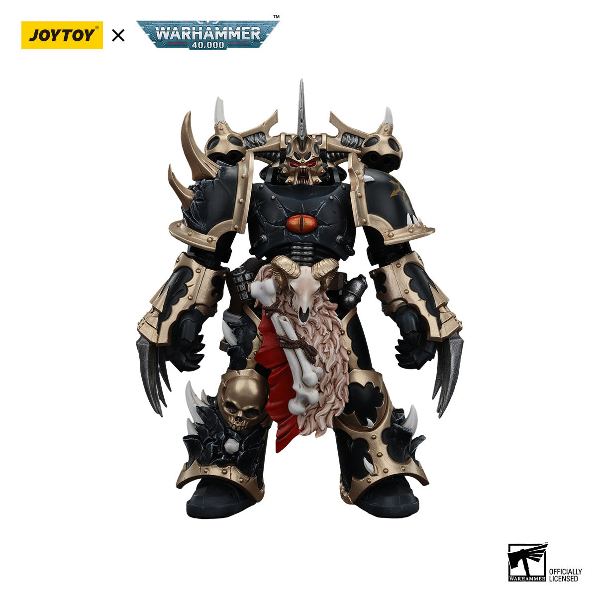 JOYTOY Action Figure 1/18 Warhammer 40k Black Legion Chosen with Lightning Claws Model Birthday Gifts 