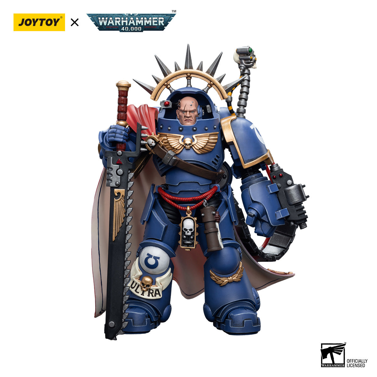 [IN STOCK]JOYTOY Warhammer 40K Action Figure 1/18 Ultramarines Captain in Gravis Armor JT7745 