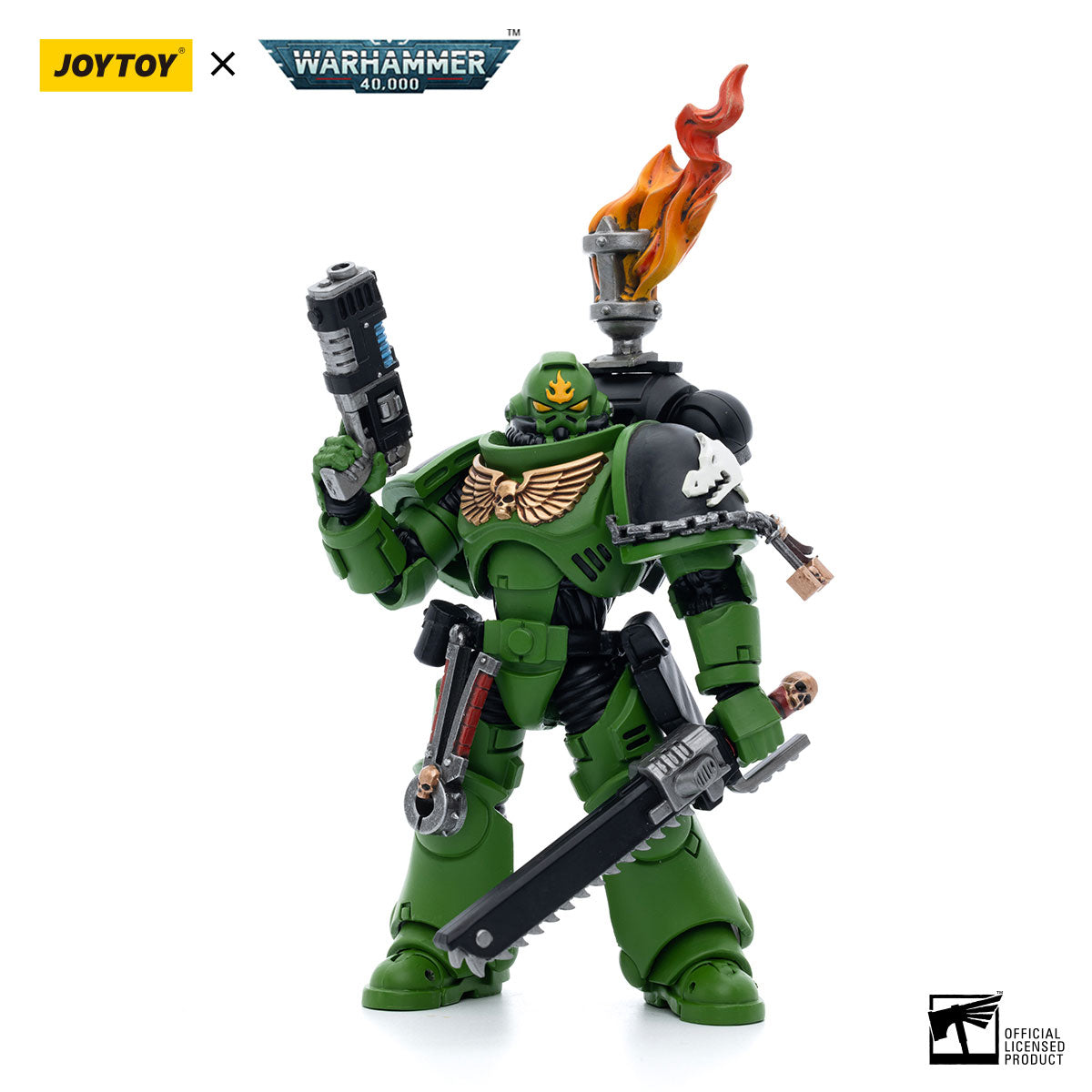 JOYTOY Action Figure 1/18 Salamanders Intercessors Sergeant Tsek'gan Model Birthday Gifts 