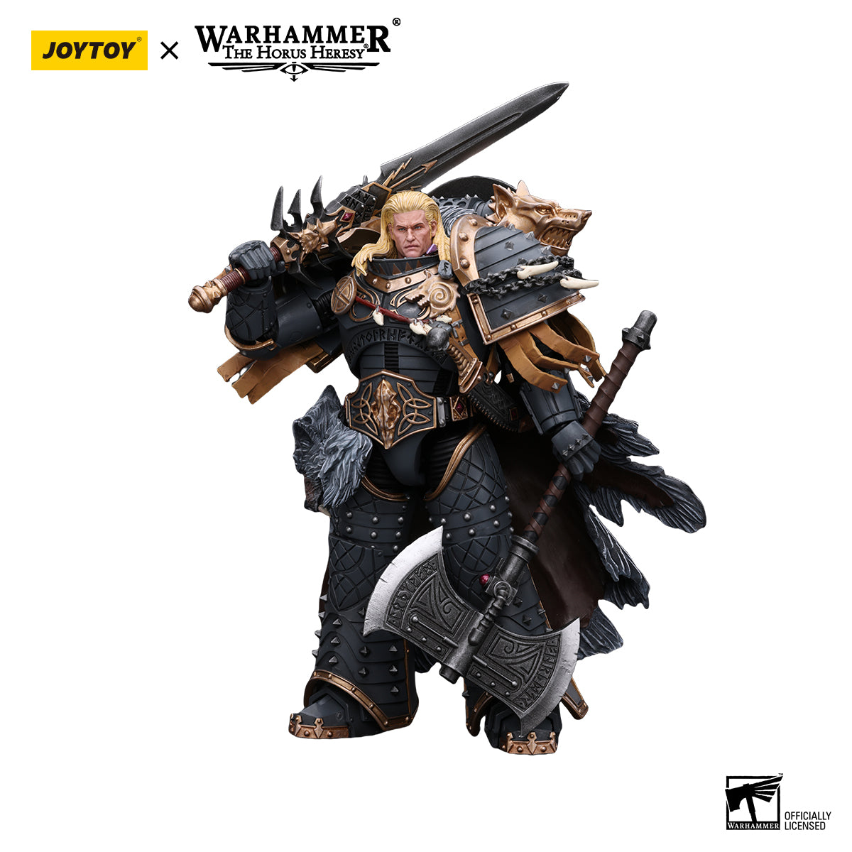 [IN STOCK]JOYTOY Warhammer 40K Action Figure 1/18 Space Wolves Leman Russ Primarch of the VIth Legion