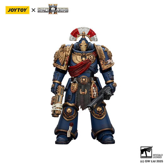 [IN STOCK]JOYTOY Warhammer 40K Action Figure 1/18 Ultramarines Relic Secundus Armour with bolt rifle, chainsword and bolt pistol