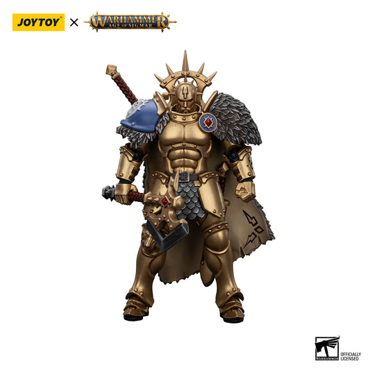 JOYTOY Action Figure 1/18 Warhammer AGE OF SIGMAR -Stormcast Eternals The Blacktalons Hendrick, The Silver Wolf Model Birthday Gifts 