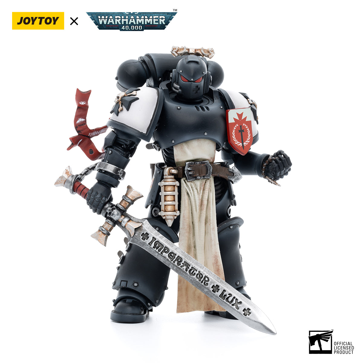 [IN STOCK]JOYTOY Warhammer 40K Action Figure 1/18 Black Templars The Emperors Champion Rolantus