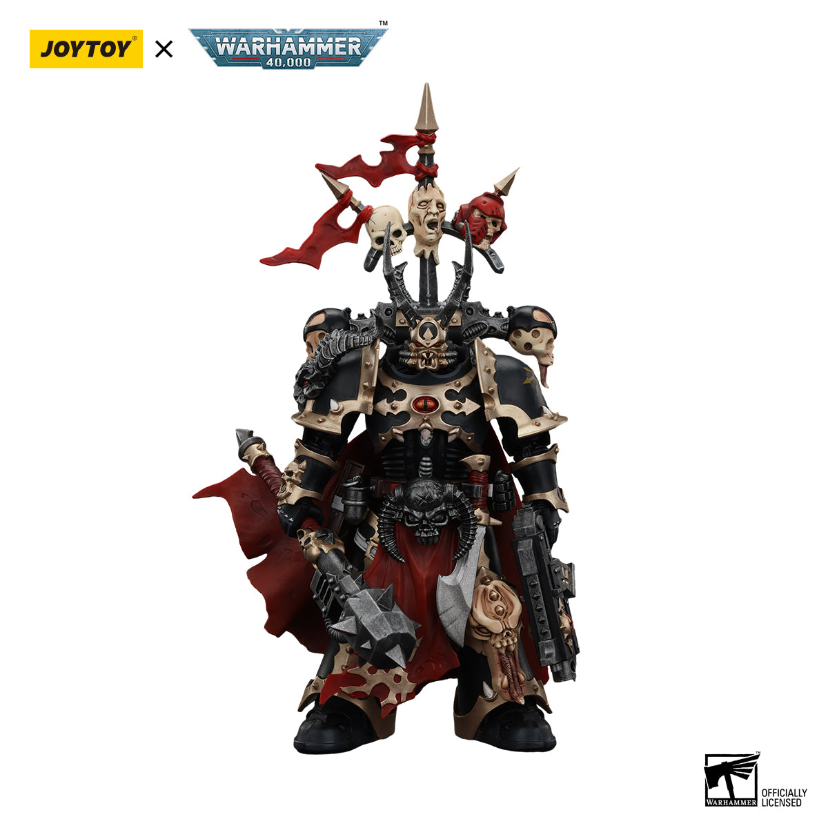 JOYTOY Action Figure 1/18 Warhammer 40k Chosen Champion with Bolter and Power Maul Model Birthday Gifts 