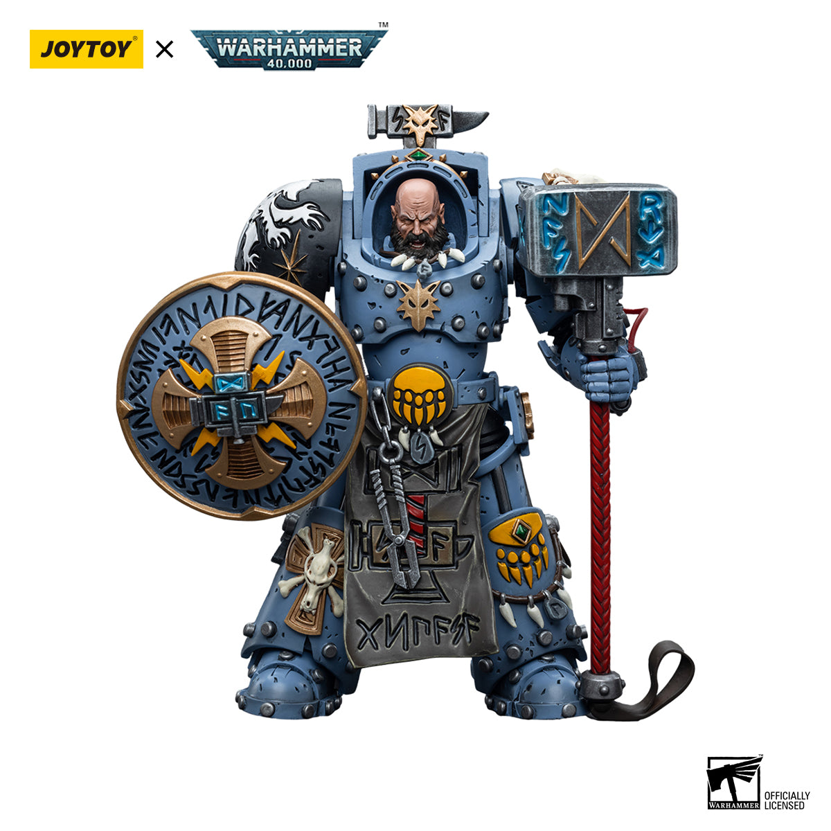 JOYTOY Action Figure 1/18 Space Wolves Arjac Rockfist Model Birthday Gifts 