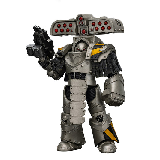 JOYTOY Warhammer 40,000 The Horus Heresy 1/18 Action Figure-Iron Warriors Tyrant Siege Master Terminator with Rocket Launcher Collection Model Birthday Gift