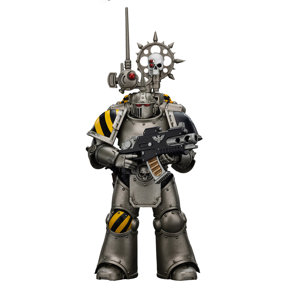JOYTOY Warhammer 40K The Horus Heresy 1/18 Action Figure Iron Warriors MKlIl Tactical Legionary with Nuncio vox Collection Model Birthday Gift