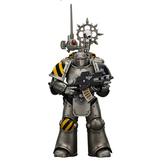 JOYTOY Warhammer 40K The Horus Heresy 1/18 Action Figure Iron Warriors MKlIl Tactical Legionary with Nuncio vox Collection Model Birthday Gift