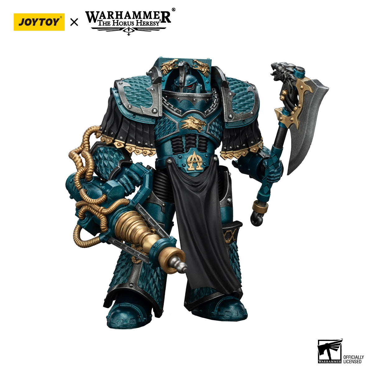 [IN STOCK]JOYTOY 1/18 Action Figure Warhammer 40,000 Alpha Legion Lernaean Terminator with Conversion Beam Cannon