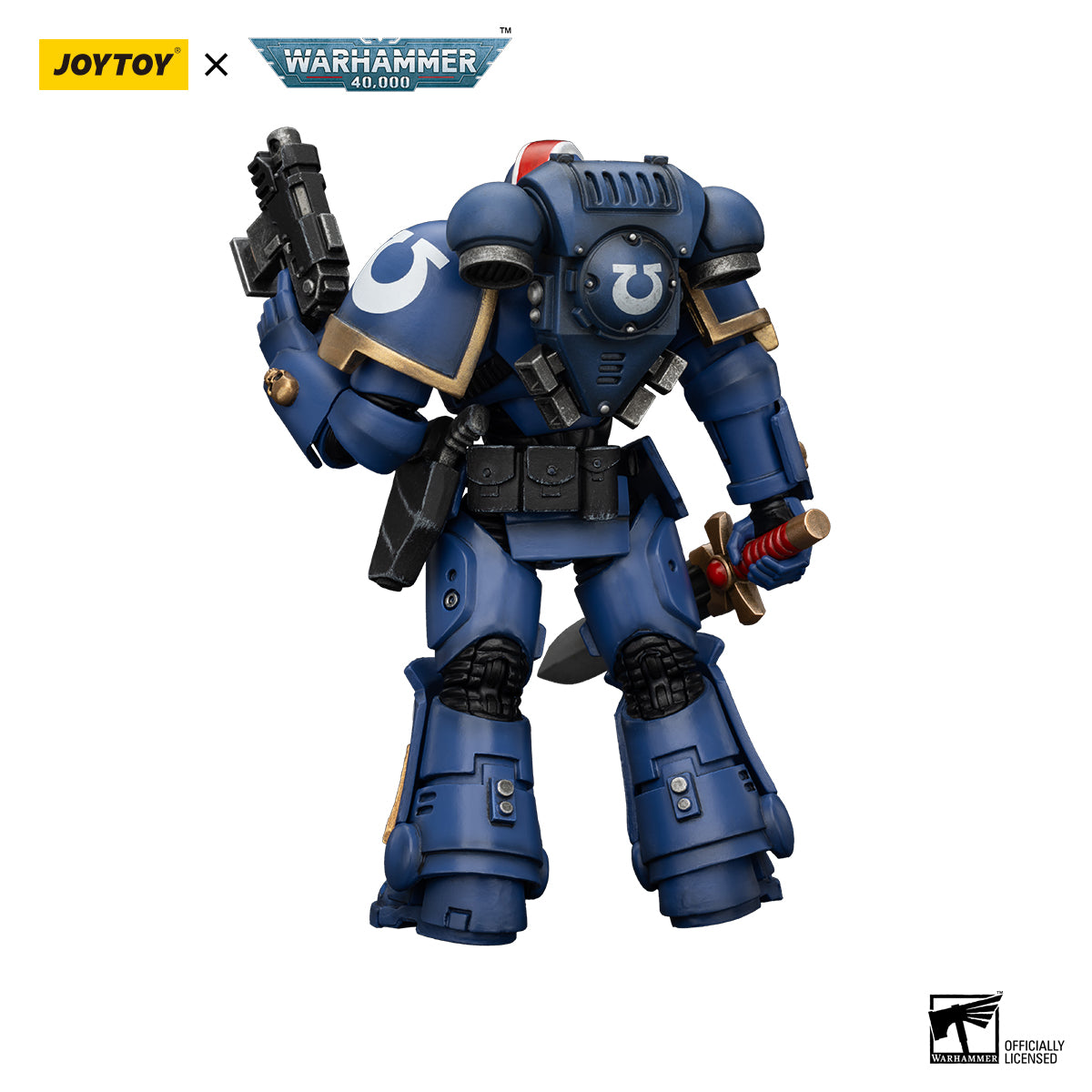 [IN STOCK]JOYTOY Warhammer 40K Action Figure 1/18 Ultramarines Heroes of the Chapter Primaris Ancient Posca-Primaris Lieutenant Erastus-Brother Veteran Sergeant Castor 3PCS
