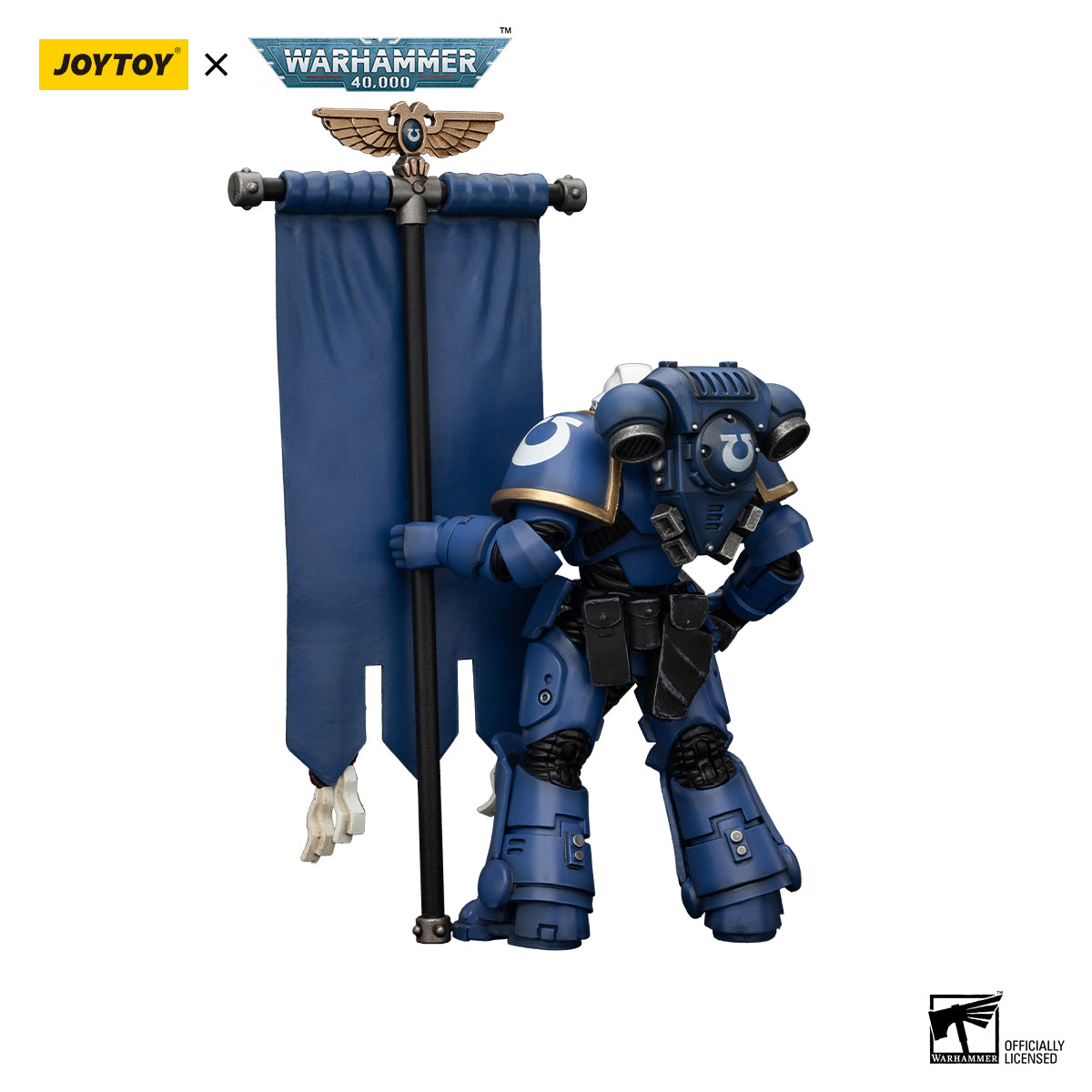 [IN STOCK]JOYTOY Warhammer 40K Action Figure 1/18 Ultramarines Heroes of the Chapter Primaris Ancient Posca-Primaris Lieutenant Erastus-Brother Veteran Sergeant Castor 3PCS