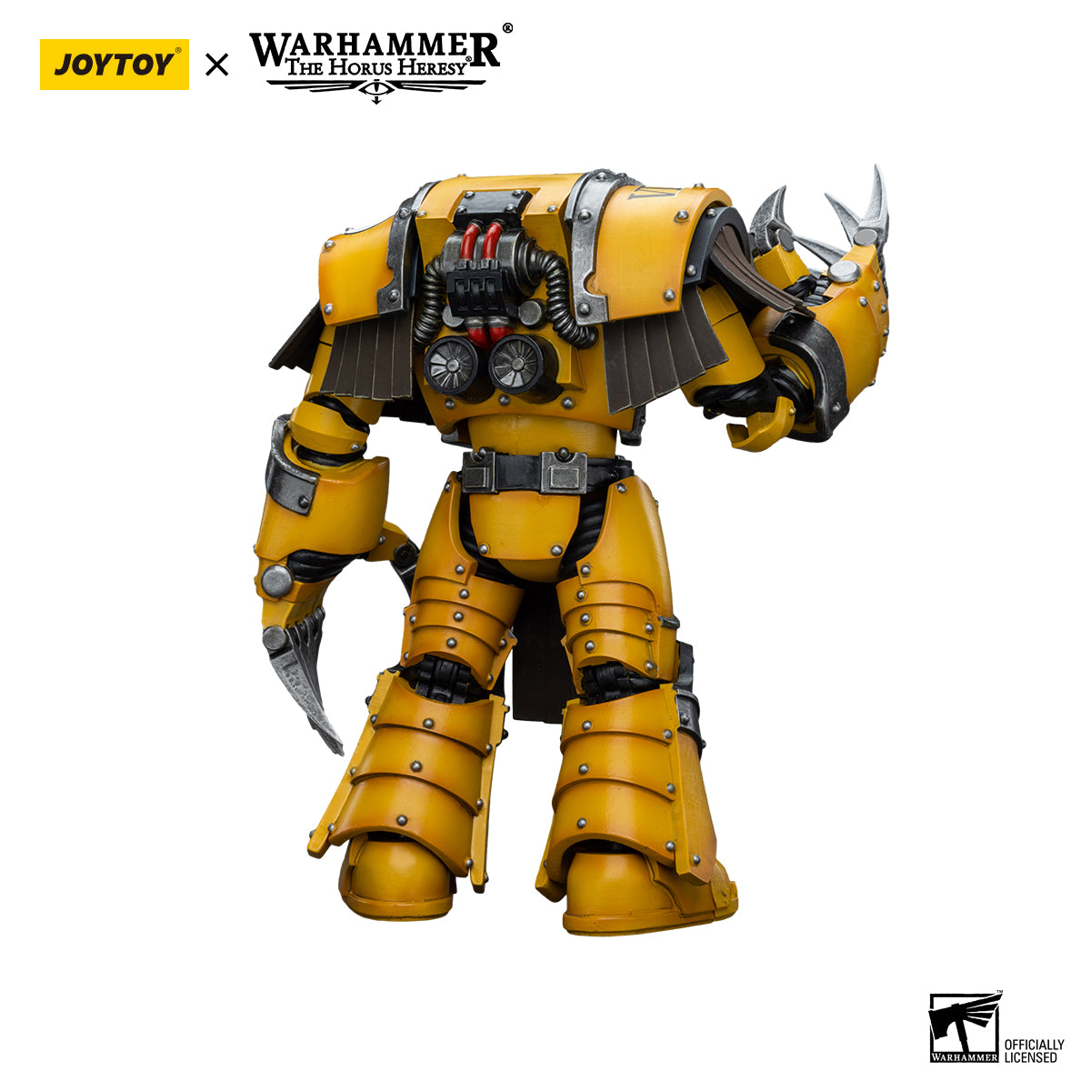 JOYTOY Action Figure 1/18 Imperial Fists Legion Cataphractii Terminator Squad Legion Cataphractii with Lightning Claws Model Birthday Gifts