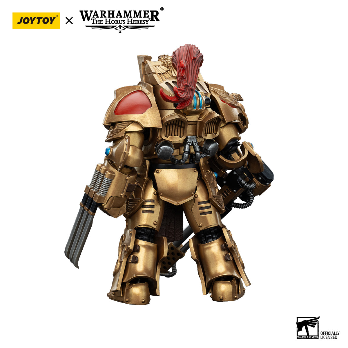 JOYTOY Warhammer "The Horus Heresy" Action Figure 1/18 Legio Custodes Aquilon Terminator Squad Aquilon with Infernus Firepike Assault Anime Military Model Toys  JT00768