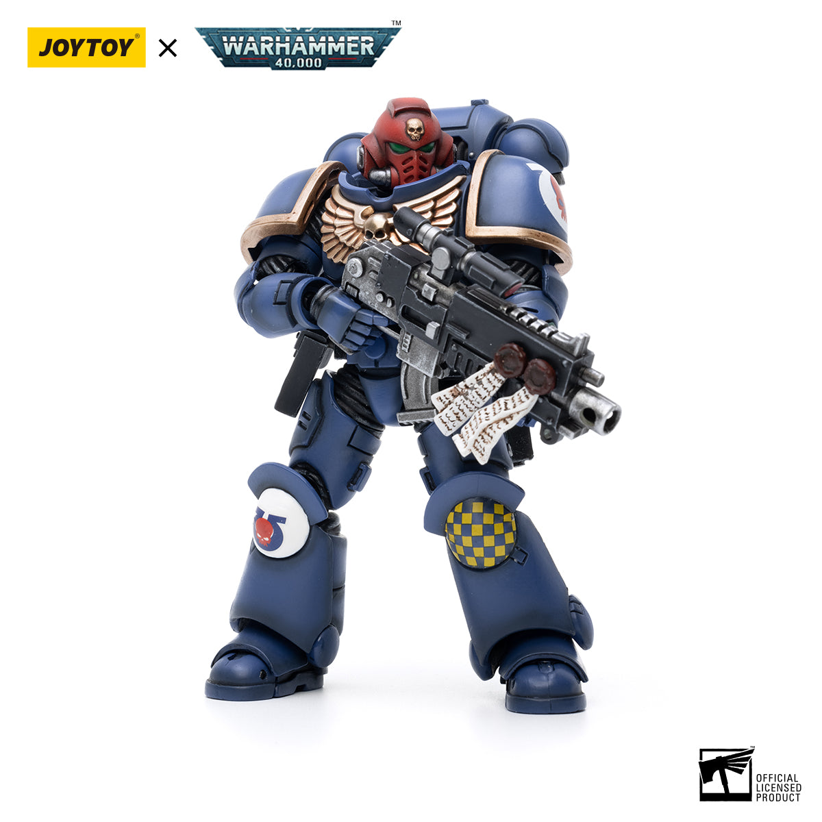 [IN STOCK]JOYTOY Warhammer 40K Action Figure 1/18 Ultramarines Heroes of the Chapter Primaris Ancient Posca-Primaris Lieutenant Erastus-Brother Veteran Sergeant Castor 3PCS
