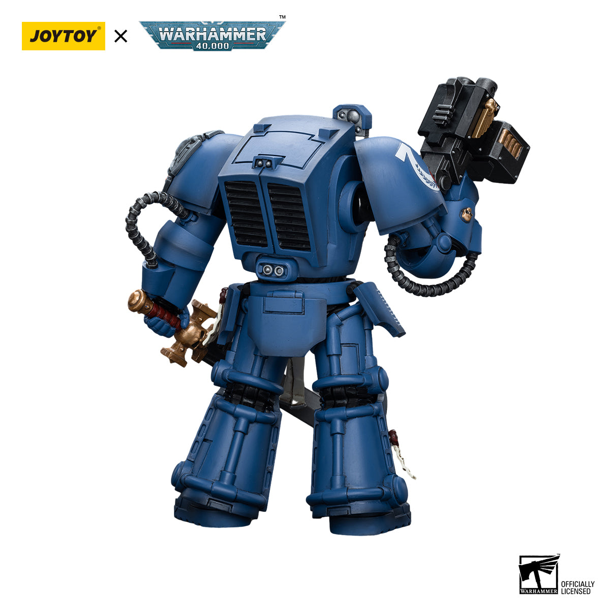 JOYTOY Action Figure 1/18 Ultramarines Terminator Squad Sergeant with Power Sword and Teleport Homer Model Birthday Gifts 