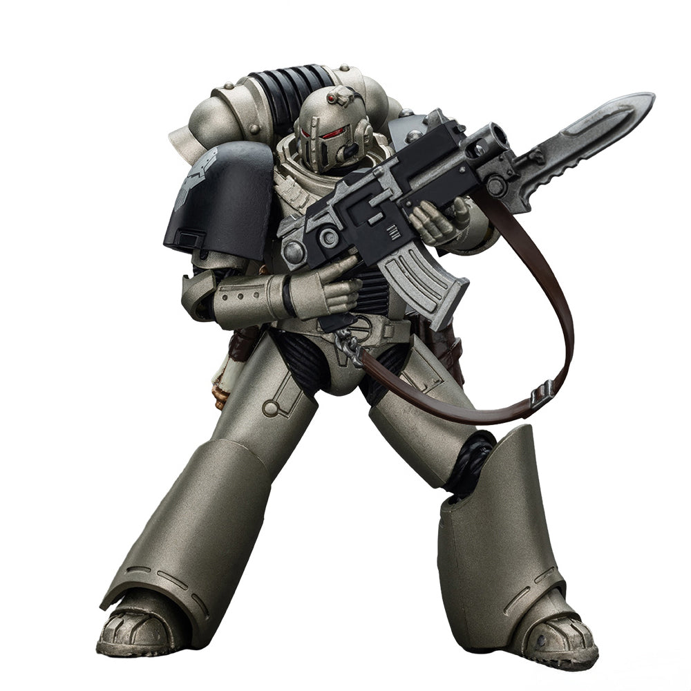 JOYTOY Warhammer The Horus Heresy 1/18 Action Figure-Iron Warriors MKVI Tactical Sergeant with Power Sword and Plasma Pistol Collection Model Birthday Gift