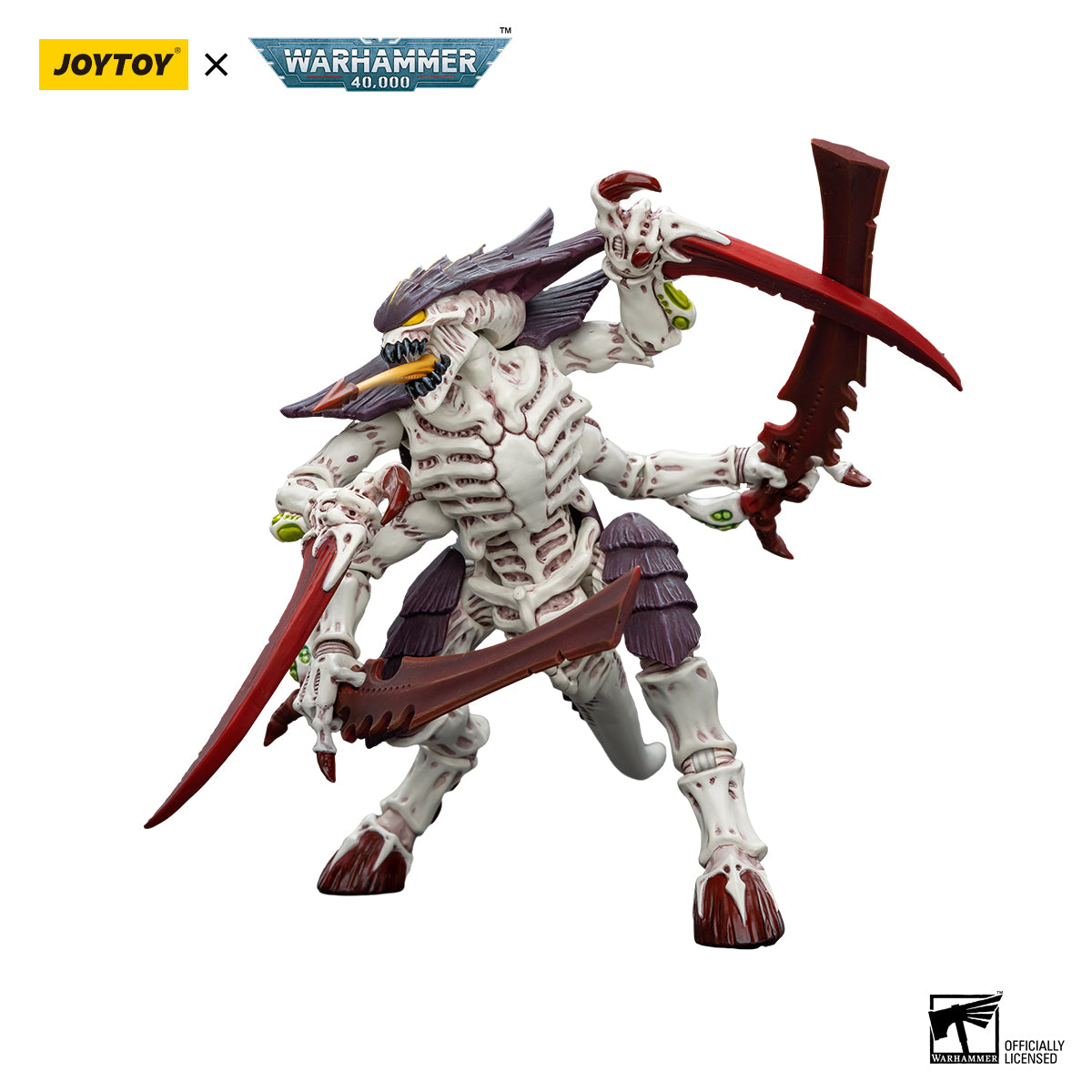 OYTOY Action Figure 1/18 Tyranids Hive Fleet Leviathan Tyranid Warrior with Boneswords Model Birthday Gifts