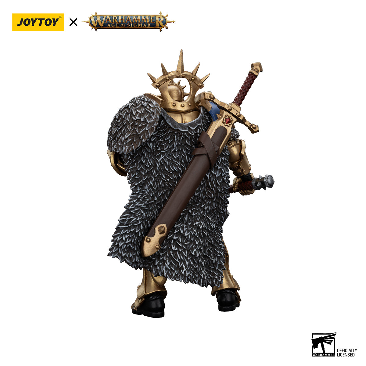 JOYTOY Action Figure 1/18 Warhammer AGE OF SIGMAR -Stormcast Eternals The Blacktalons Hendrick, The Silver Wolf Model Birthday Gifts 