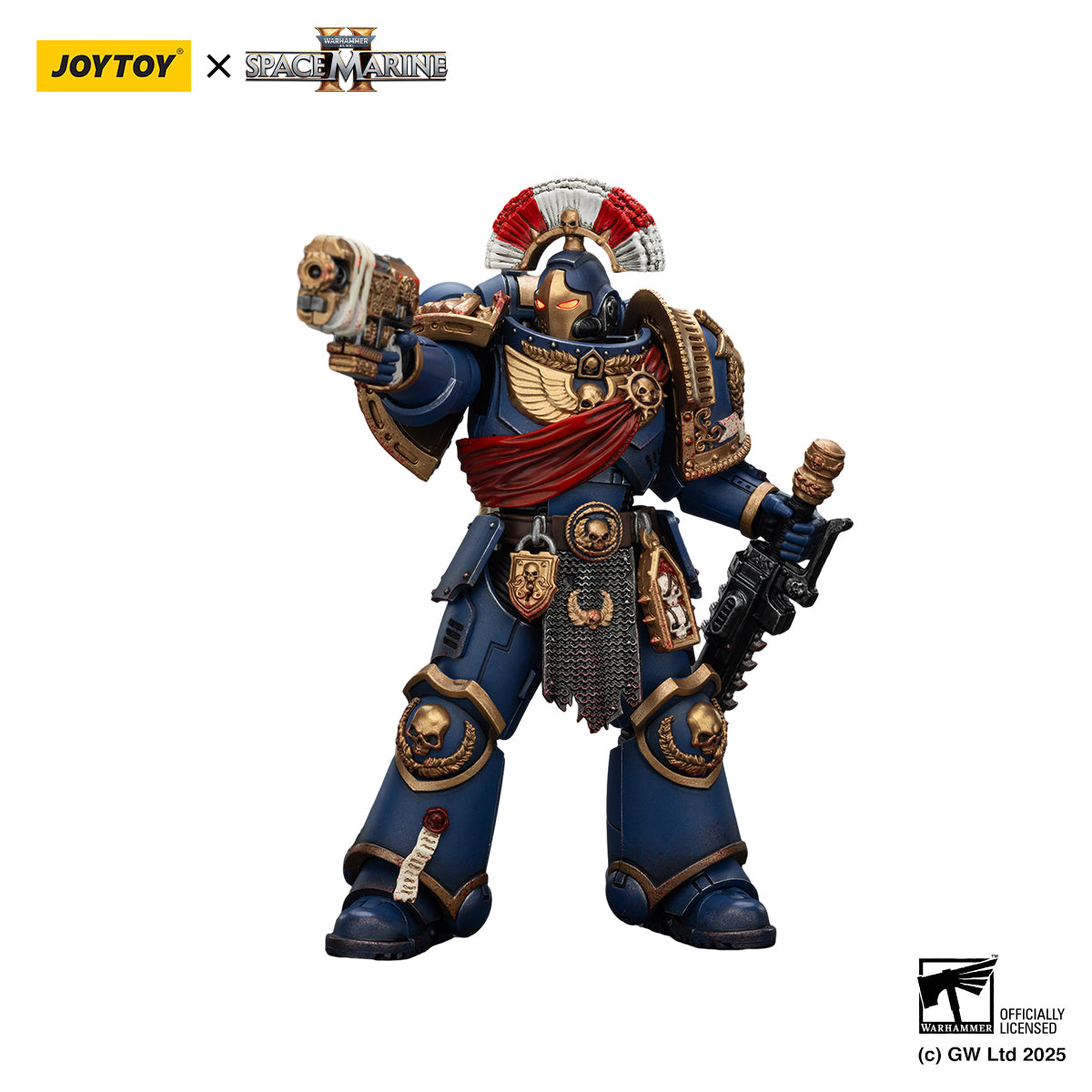 [IN STOCK]JOYTOY Warhammer 40K Action Figure 1/18 Ultramarines Relic Secundus Armour with bolt rifle, chainsword and bolt pistol