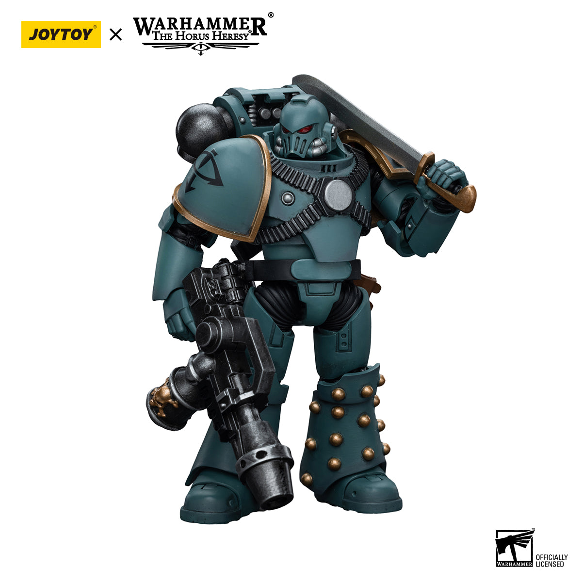 JOYTOY Action Figure 1/18 MKIV Tactical Squad Legionary with Flamer Model Birthday Gifts 