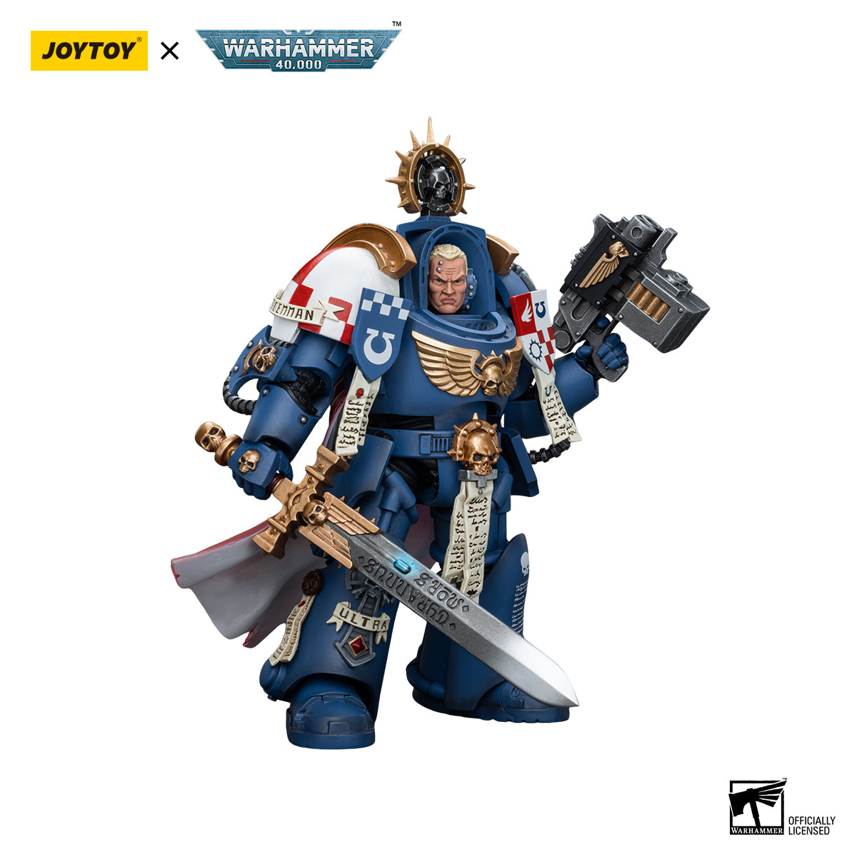 JOYTOY Action Figure 1/18 Ultramarines Terminator Captain Severus Agemman Model Birthday Gifts