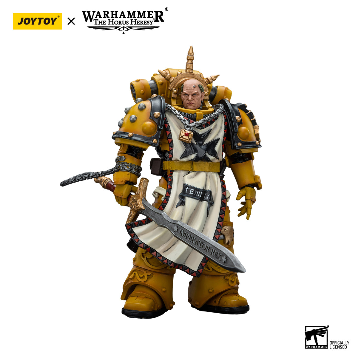 [IN STOCK]JOYTOY Warhammer 40K Action Figure 1/18 Imperial Fists Sigismund, First Captain of the Imperial Fists