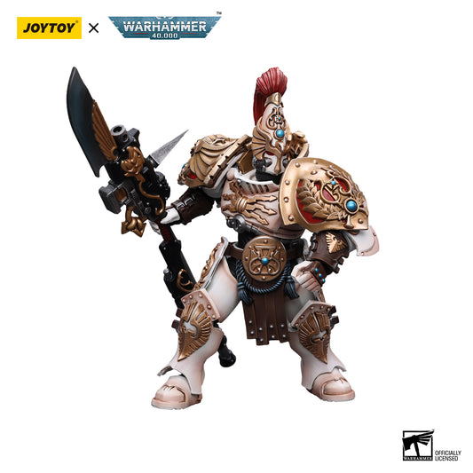 JOYTOY Action Figure 1/18 Adeptus Custodes Solar Watch Custodian Guard with Guardian Spear Model Birthday Gifts