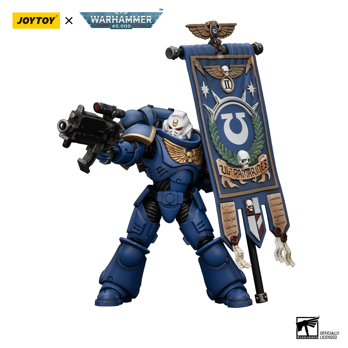 [IN STOCK]JOYTOY Warhammer 40K Action Figure 1/18 Ultramarines Heroes of the Chapter Primaris Ancient Posca
