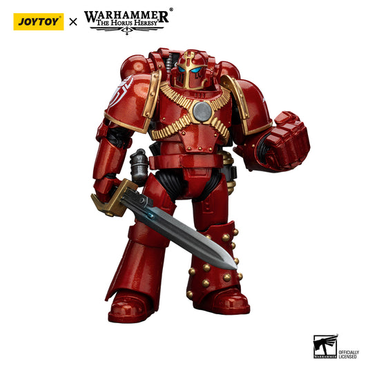 JOYTOY Action Figure 1/18 Thousand Sons Legion MK IV Tactical Squad Sergeant with Power Fist Model Birthday Gifts
