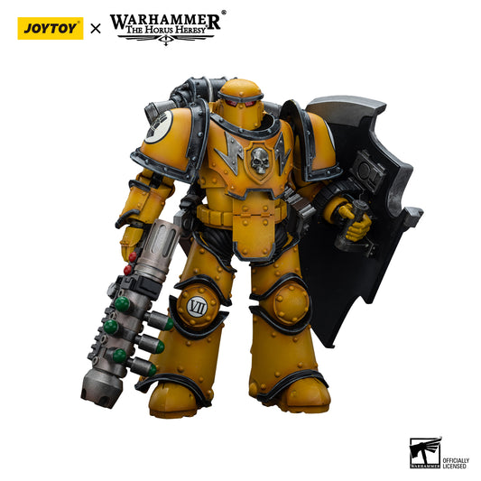 JOYTOY Action Figure 1/18 Imperial Fists Legion MkIII Breacher Squad Legion Breacher with Graviton Gun Model Birthday Gifts