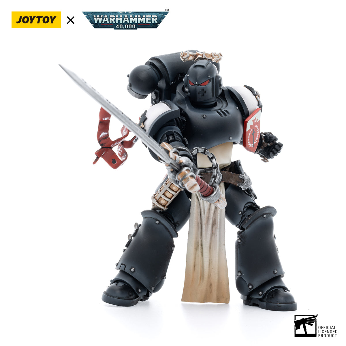 [IN STOCK]JOYTOY Warhammer 40K Action Figure 1/18 Black Templars The Emperors Champion Rolantus