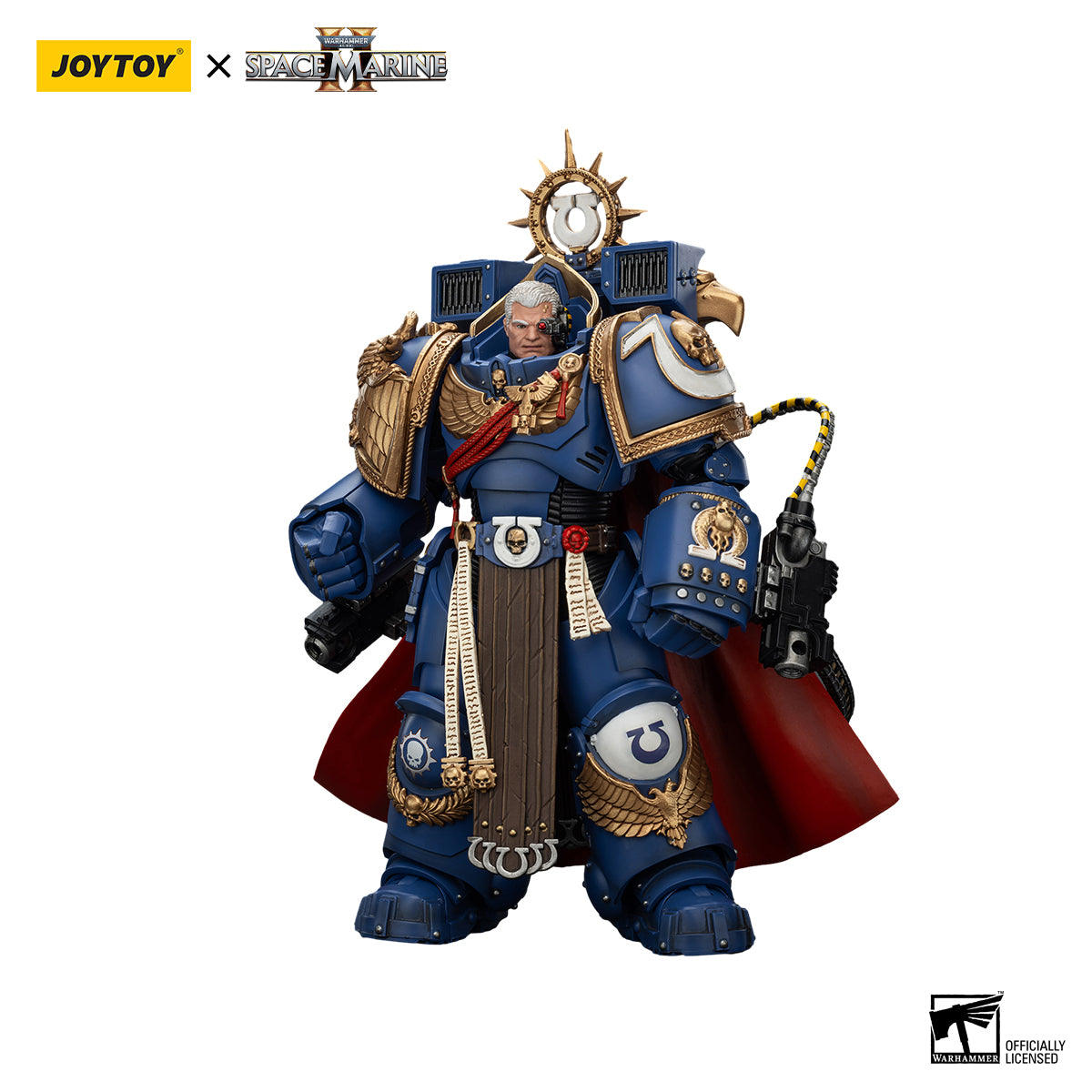 [IN STOCK]JOYTOY Warhammer 40K Action Figure 1/18 Ultramarines Marneus Calgar, Chapter Master with MKX Gravis Armour and Gauntlets of Ultramar