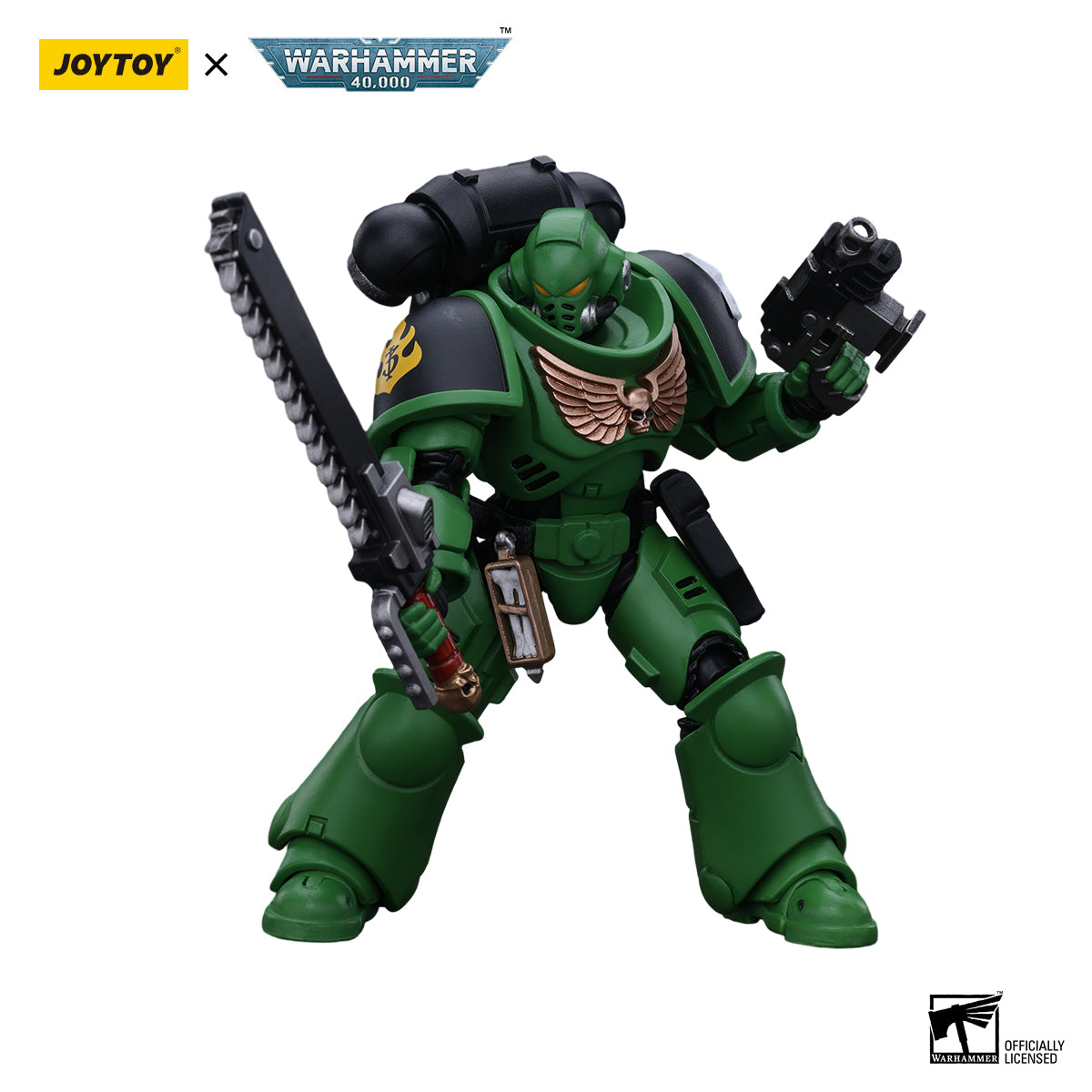 JOYTOY Warhammer 40K 1/18 Action Figure Salamanders Intercessors Brother Haecule JT5222