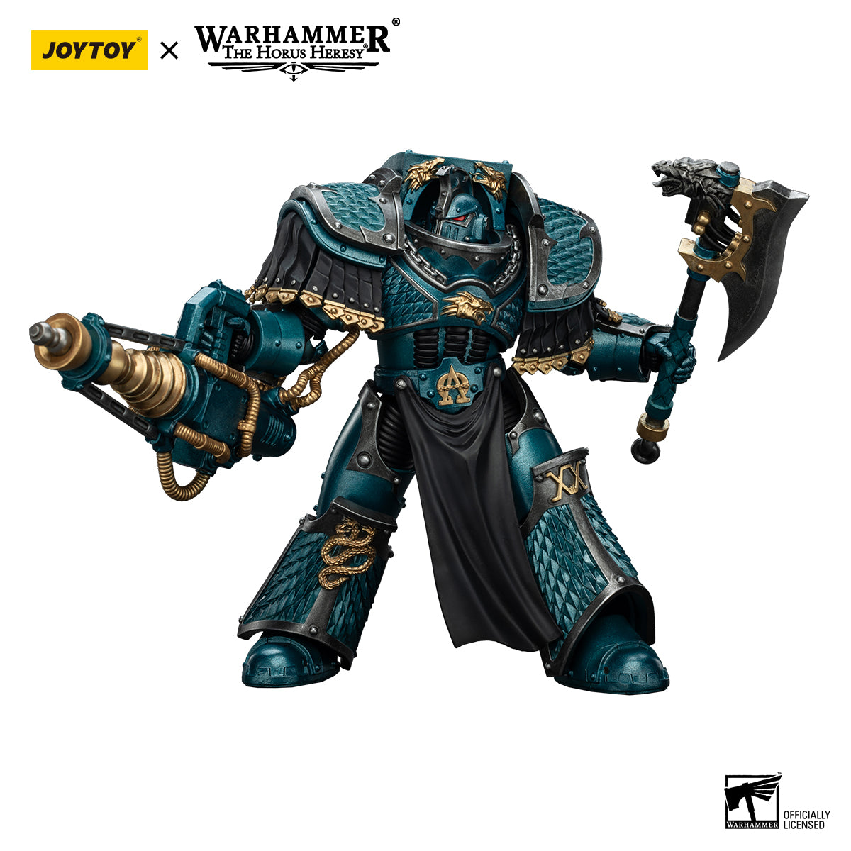 [IN STOCK]JOYTOY 1/18 Action Figure Warhammer 40,000 Alpha Legion Lernaean Terminator with Conversion Beam Cannon