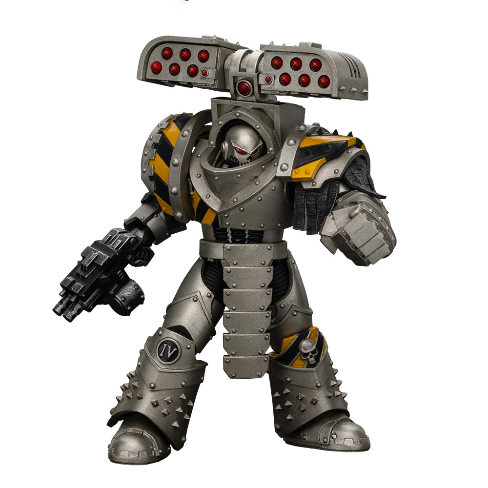 JOYTOY Warhammer 40,000 The Horus Heresy 1/18 Action Figure-Iron Warriors Tyrant Siege Terminator with Rocket Launcher Collection Model Birthday Gift