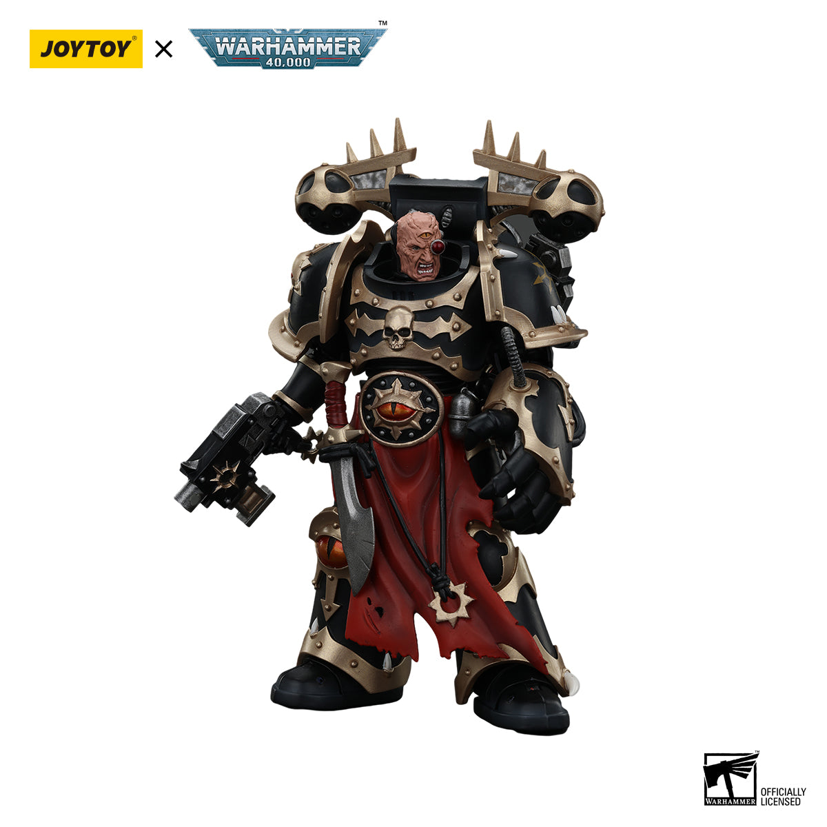 [IN STOCK]JOYTOY Warhammer 40K Action Figure 1/18 Chaos Space Marines Black Legion Chosen with Bolt Pistol and Power Fist