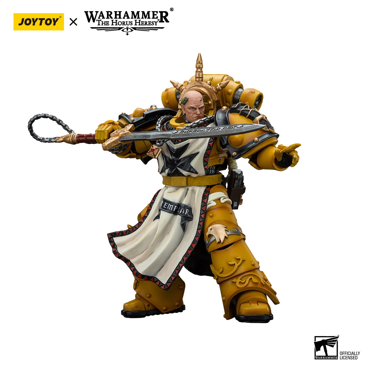 [IN STOCK]JOYTOY Warhammer 40K Action Figure 1/18 Imperial Fists Sigismund, First Captain of the Imperial Fists