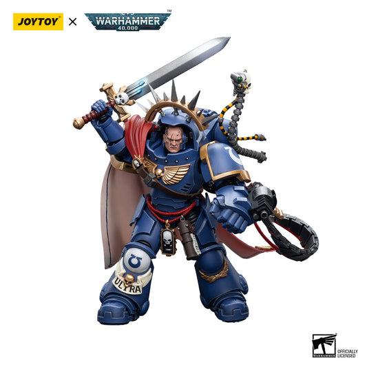 [IN STOCK]JOYTOY Warhammer 40K Action Figure 1/18 Ultramarines Captain in Gravis Armor JT7745 