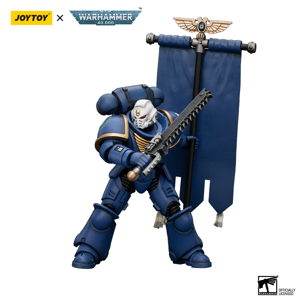 [IN STOCK]JOYTOY Warhammer 40K Action Figure 1/18 Ultramarines Heroes of the Chapter Primaris Ancient Posca
