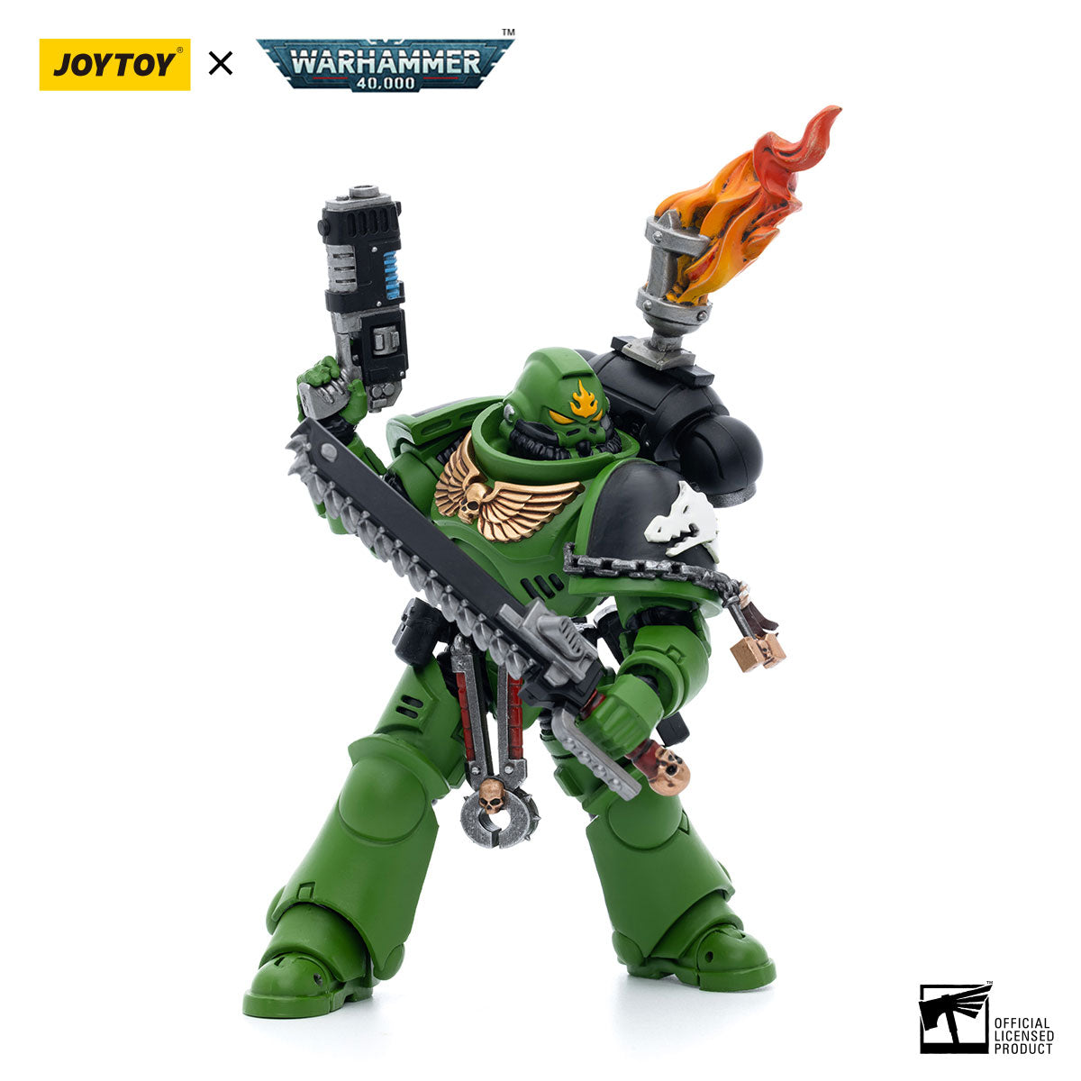 JOYTOY Action Figure 1/18 Salamanders Intercessors Sergeant Tsek'gan Model Birthday Gifts 