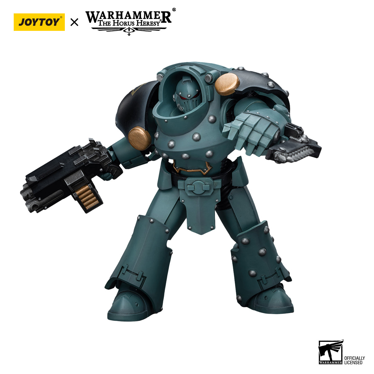 JOYTOY Action Figure 1/18 Sons Of Horus Tartaros Terminator Squad Terminator With Combi-Bolter And Chainfist Model Birthday Gifts 
