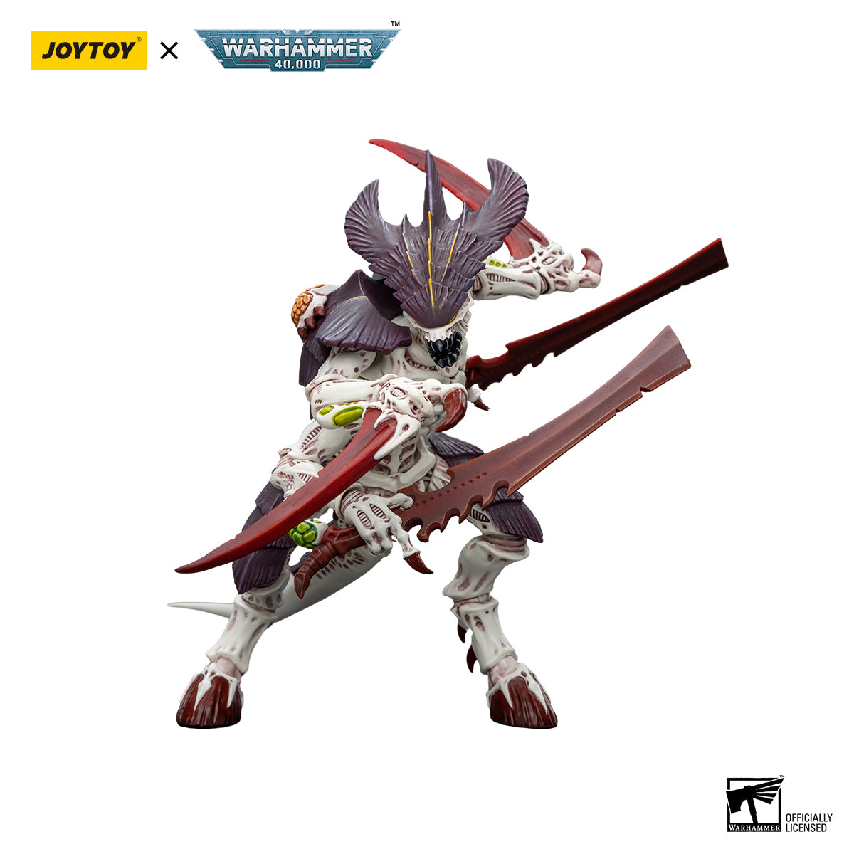 OYTOY Action Figure 1/18 Tyranids Hive Fleet Leviathan Tyranid Warrior with Boneswords Model Birthday Gifts
