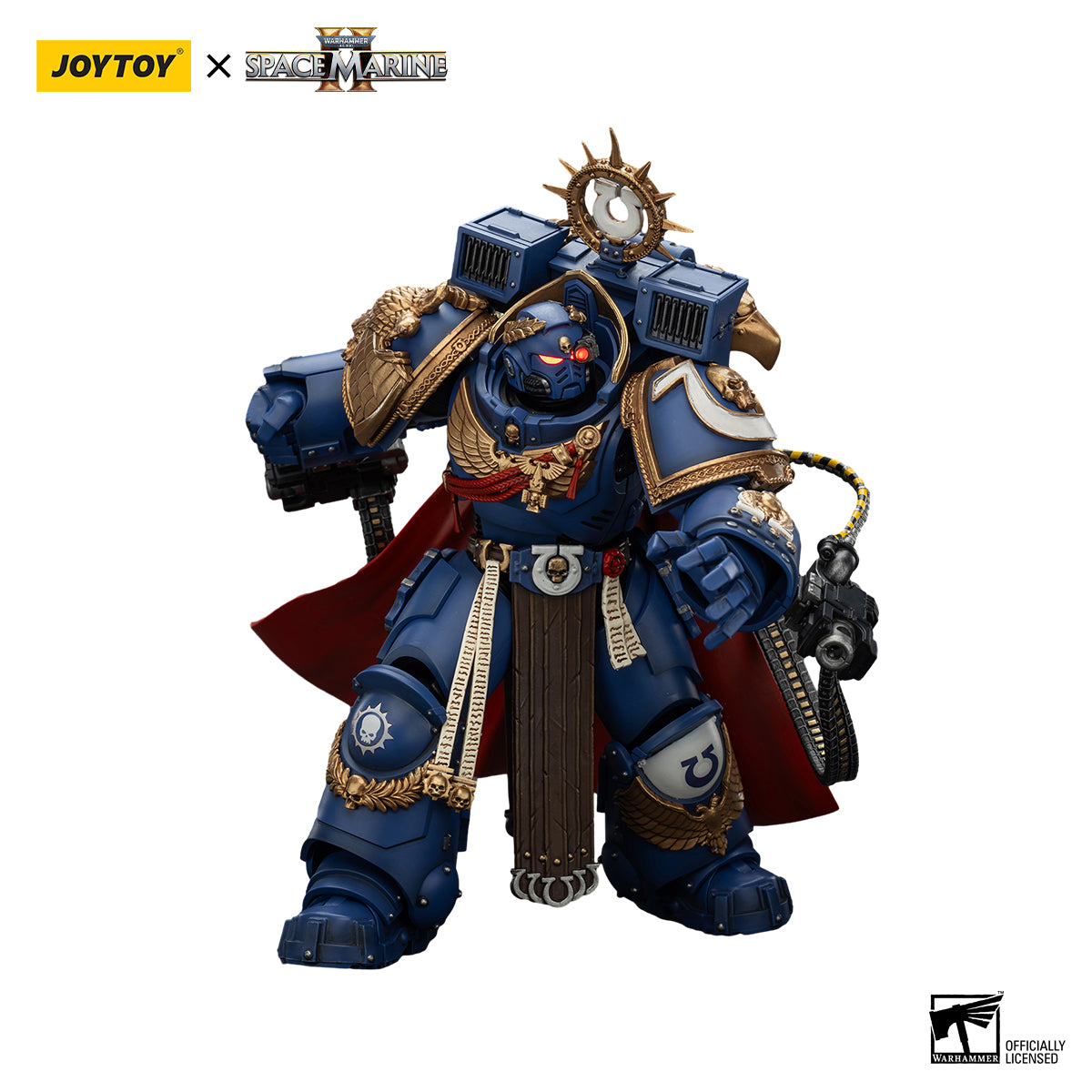 [IN STOCK]JOYTOY Warhammer 40K Action Figure 1/18 Ultramarines Marneus Calgar, Chapter Master with MKX Gravis Armour and Gauntlets of Ultramar