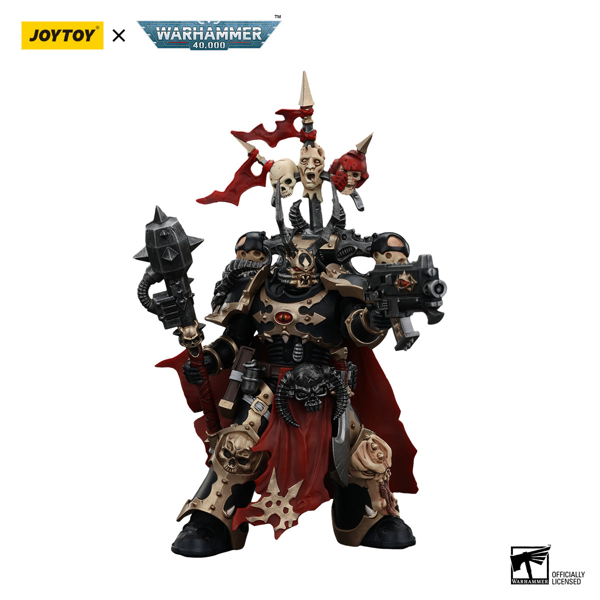 JOYTOY Action Figure 1/18 Warhammer 40k Chosen Champion with Bolter and Power Maul Model Birthday Gifts 
