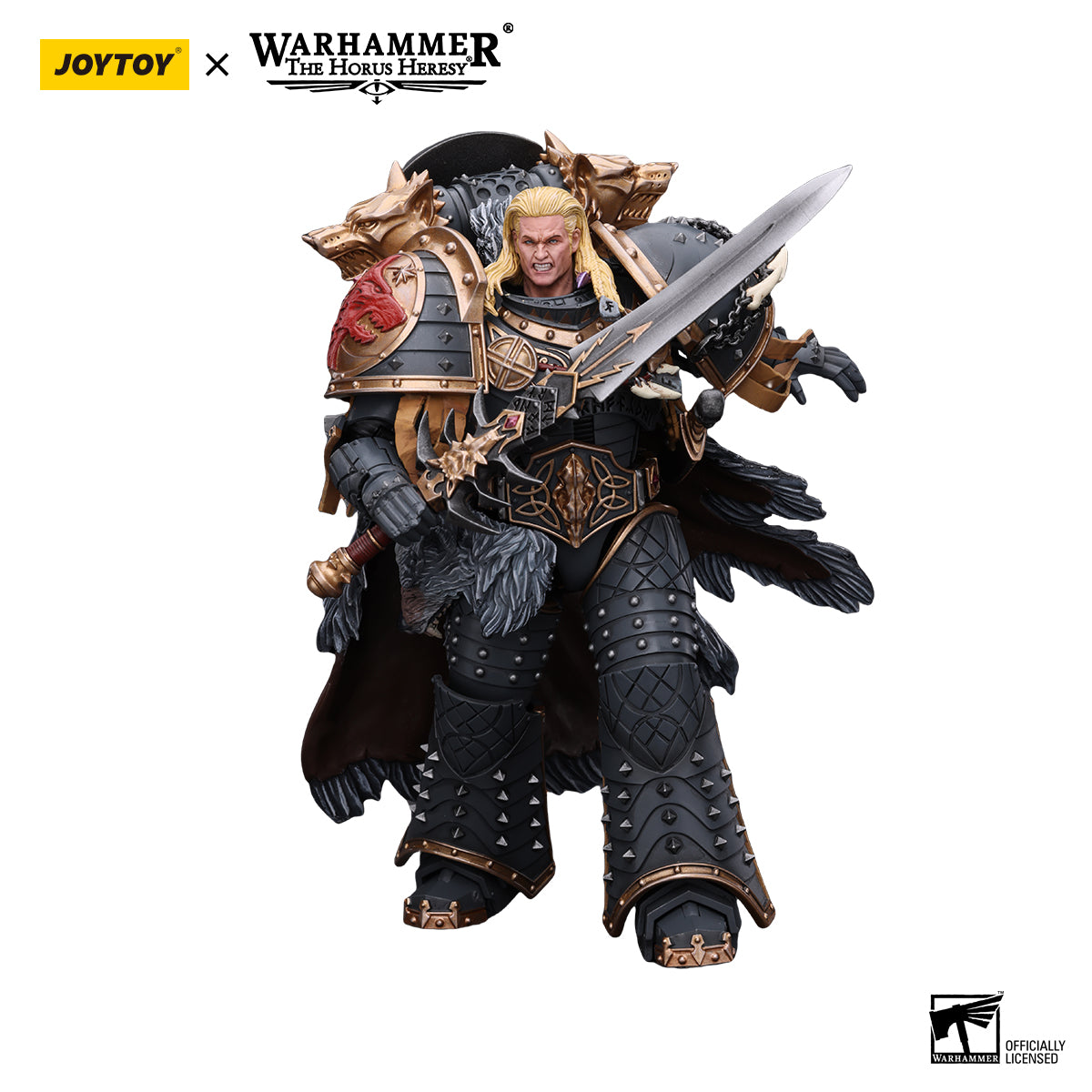 [IN STOCK]JOYTOY Warhammer 40K Action Figure 1/18 Space Wolves Leman Russ Primarch of the VIth Legion