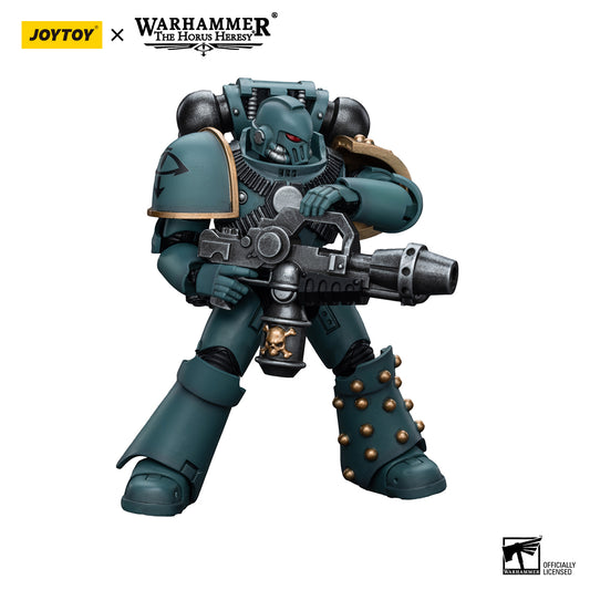 JOYTOY Action Figure 1/18 MKIV Tactical Squad Legionary with Flamer Model Birthday Gifts 