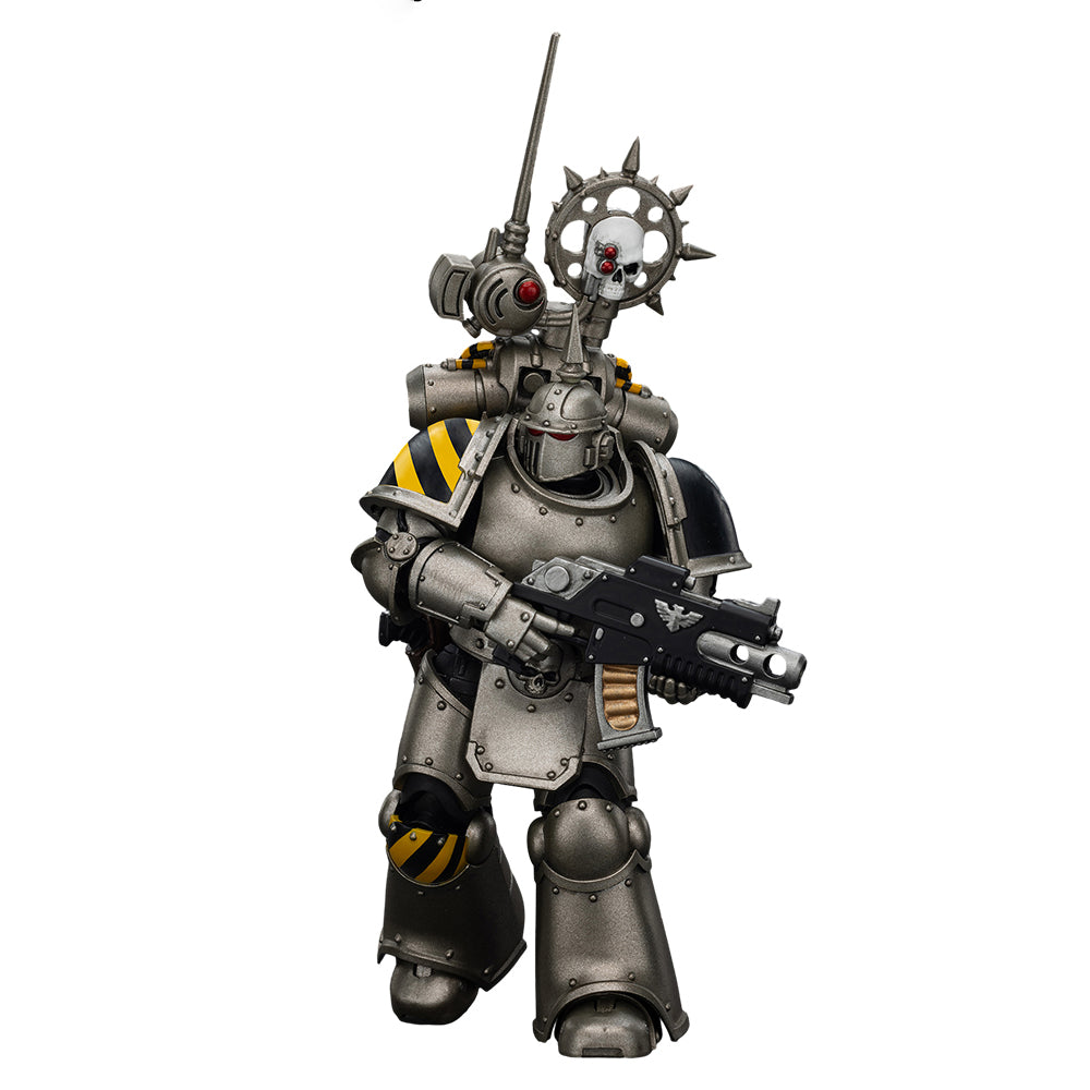 JOYTOY Warhammer 40K The Horus Heresy 1/18 Action Figure Iron Warriors MKlIl Tactical Legionary with Nuncio vox Collection Model Birthday Gift